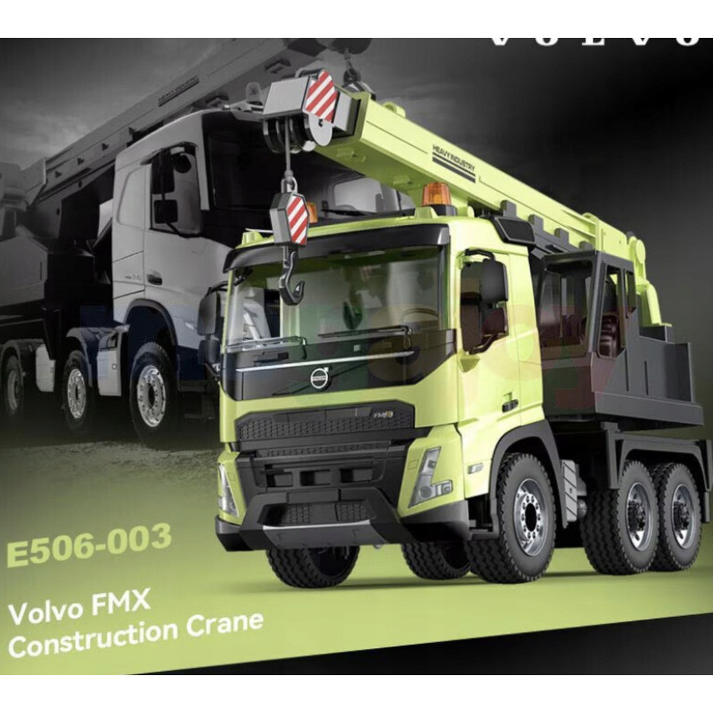 1:20 Volvo FMX RC ciężarówka budowlana z dźwigiem RTR Double E E506