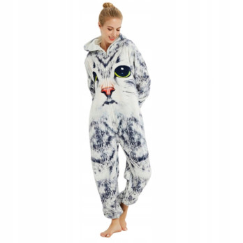 KOT 3D ONESIE STRÓJ KIGURUMI KOMBINEZON PRZEBRANIE NA PREZENT L