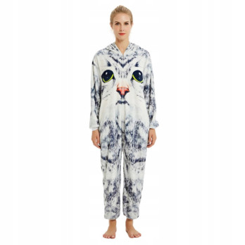 KOT 3D ONESIE STRÓJ KIGURUMI KOMBINEZON PRZEBRANIE NA PREZENT M