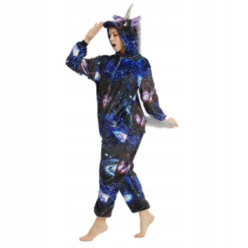 GWIEZDNY JEDNOROŻEC ONESIE STRÓJ KIGURUMI KOMBINEZON PRZEBRANIE PREZENT XL