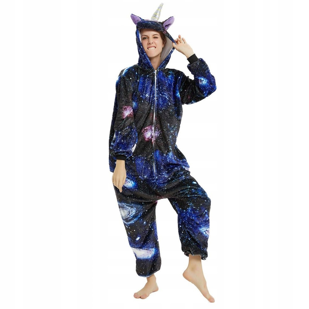 GWIEZDNY JEDNOROŻEC ONESIE STRÓJ KIGURUMI KOMBINEZON PRZEBRANIE PREZENT S