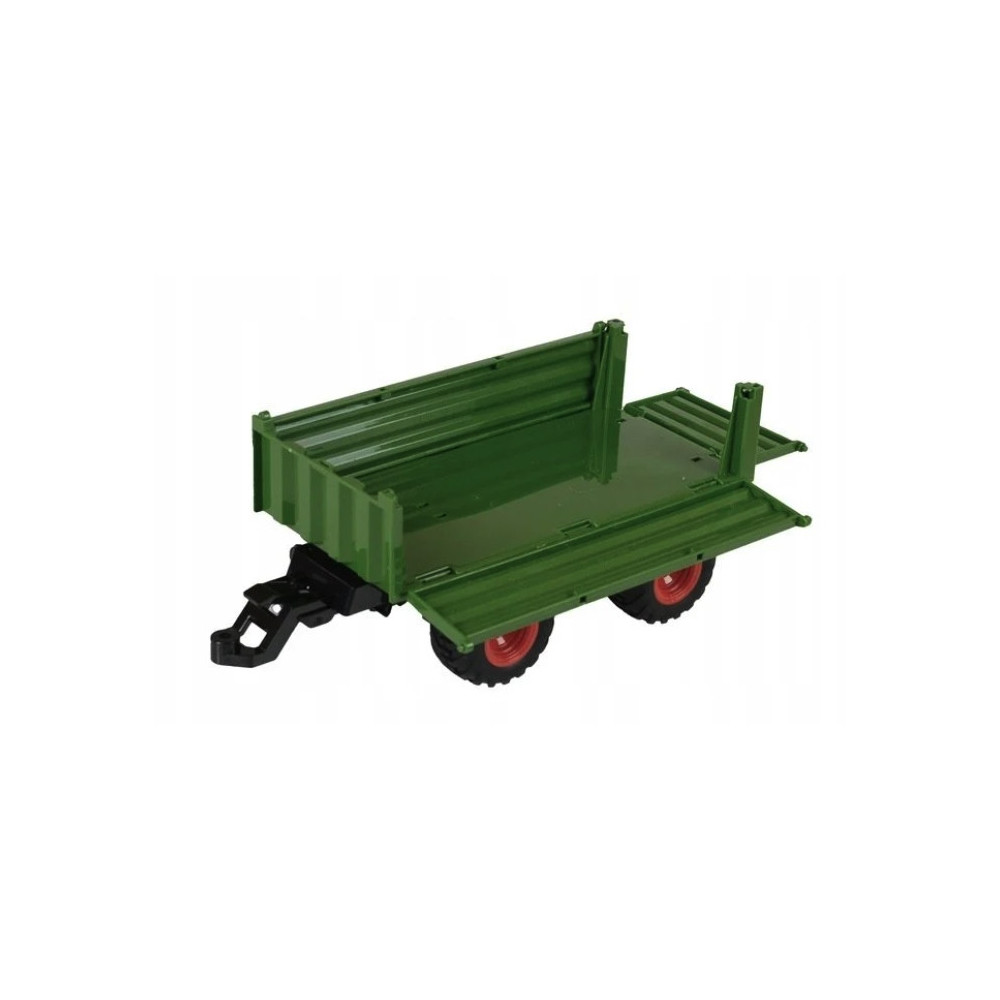 TRAKTOR ZDALNIE STEROWANY CIĄGNIK Z PRZYCZEPĄ FIGURKA GUMOWE KOŁA ZABAWKA