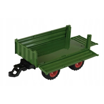 TRAKTOR ZDALNIE STEROWANY CIĄGNIK Z PRZYCZEPĄ FIGURKA GUMOWE KOŁA ZABAWKA