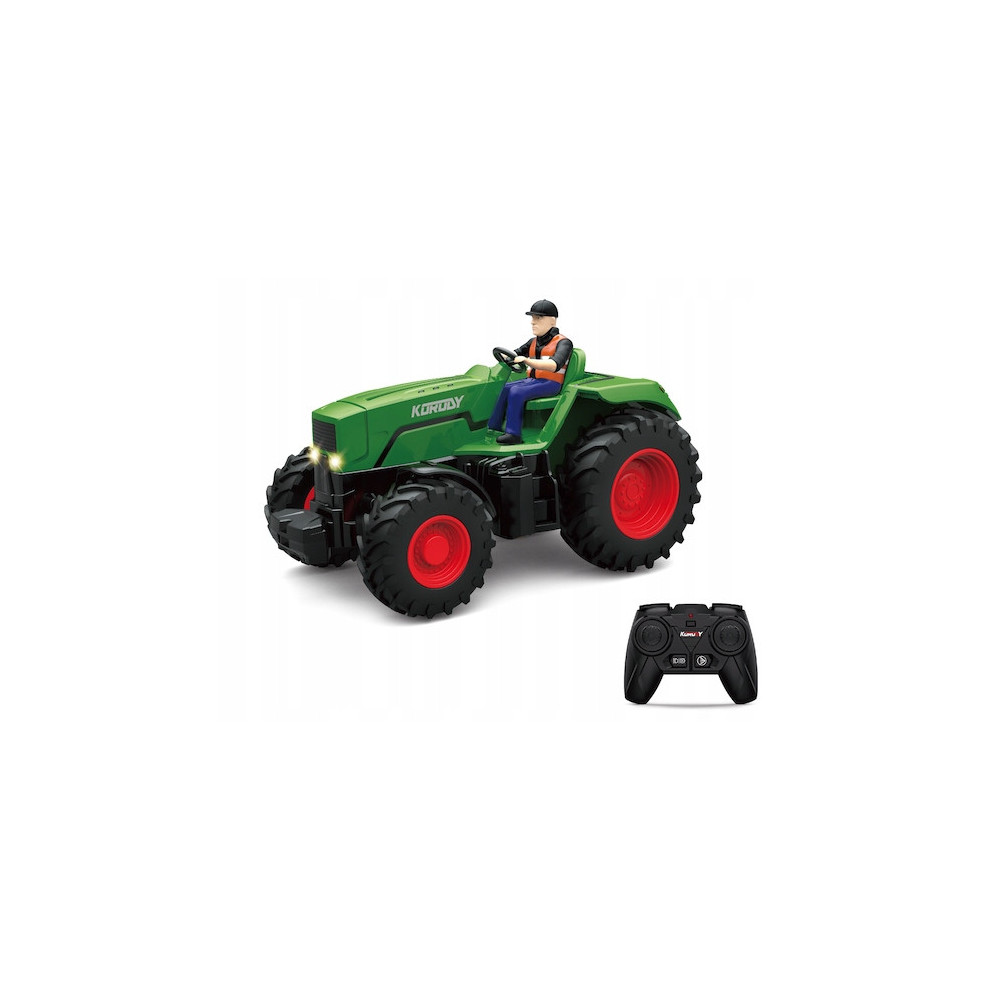 CIĄGNIK ROLNICZY ZDALNIE STEROWANY TRAKTOR Z FIGURKĄ ZABAWKA RC