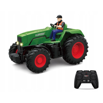 CIĄGNIK ROLNICZY ZDALNIE STEROWANY TRAKTOR Z FIGURKĄ ZABAWKA RC