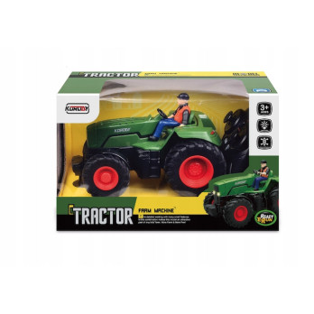 CIĄGNIK ROLNICZY ZDALNIE STEROWANY TRAKTOR Z FIGURKĄ ZABAWKA RC