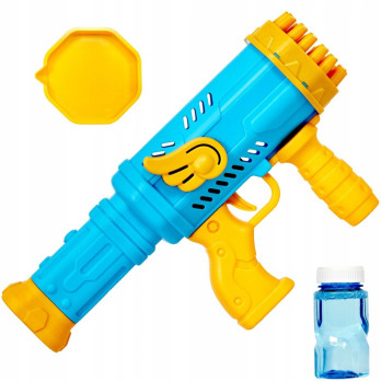 PISTOLET WYTWORNICA DO ROBIENIA BANIEK MYDLANYCH DLA DZIECI NIEBIESKI