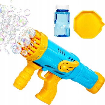 PISTOLET WYTWORNICA DO ROBIENIA BANIEK MYDLANYCH DLA DZIECI NIEBIESKI