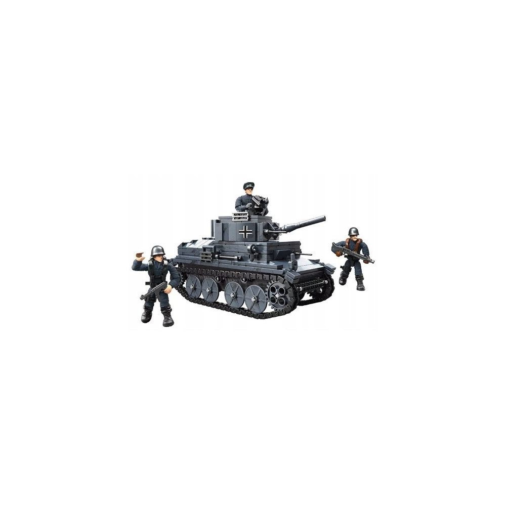 KLOCKI DUŻY CZOŁG PZKPFW 38 WOJSKO ARMATA DZIAŁO 814 KLOCKÓW
