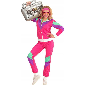 STRÓJ DRES RÓŻOWY RETRO DRESY LATA 70 80 KOSTIUM DISCO PRZEBRANIE XXL