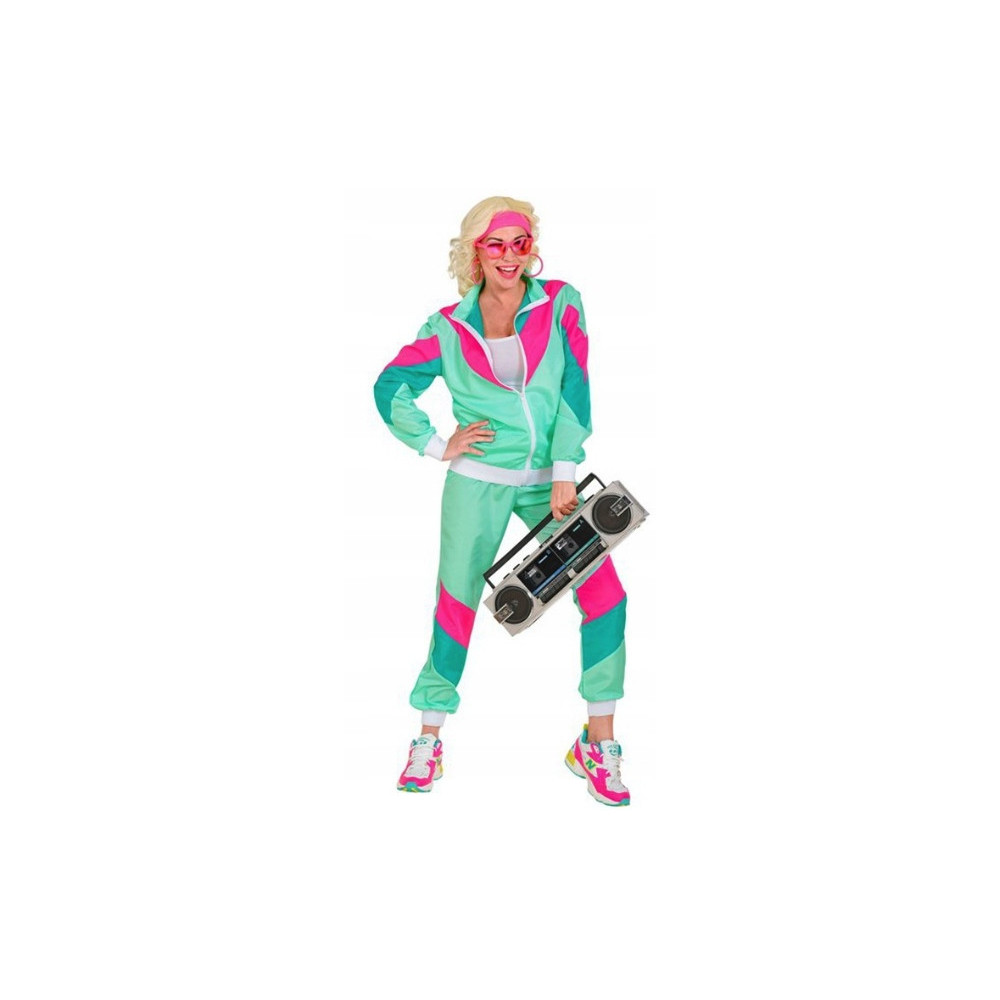 STRÓJ DRES MIĘTOWY RETRO DRESY LATA 70 80 KOSTIUM DISCO PRZEBRANIE L