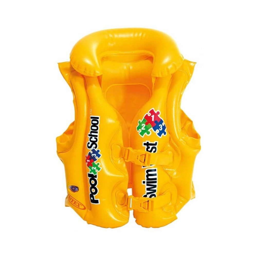 Kamizelka ratunkowa kapok do nauki pływania żółta INTEX 58660 3-6 lat
