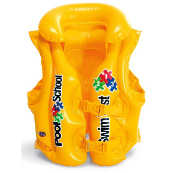 Kamizelka ratunkowa kapok do nauki pływania żółta INTEX 58660 3-6 lat