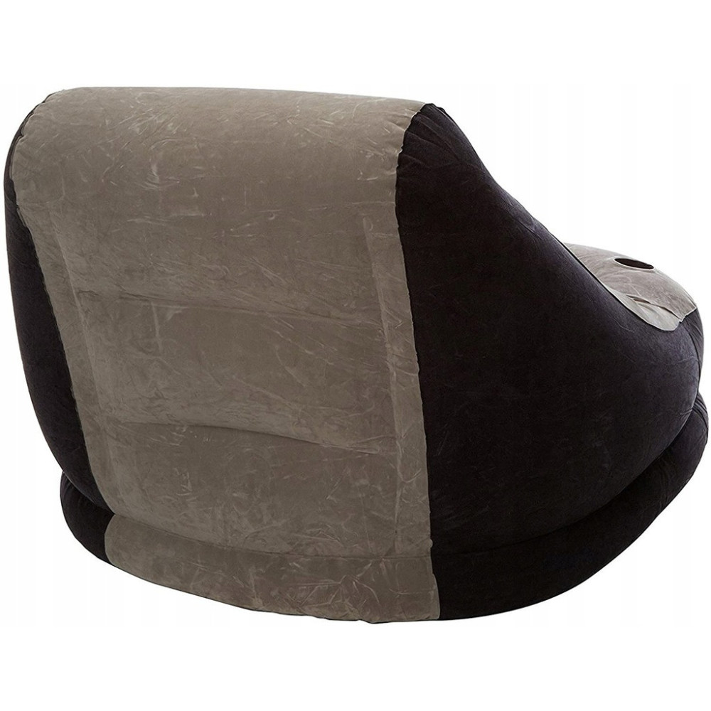 Materac jednoosobowy fotel z poduszką INTEX 68564 130 x 99 x 76 cm szary