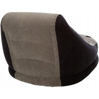 Materac jednoosobowy fotel z poduszką INTEX 68564 130 x 99 x 76 cm szary