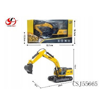 KOPARKA METALOWA HUINA 1150 MASZYNY BUDOWLANE 1:35 ZABAWKI
