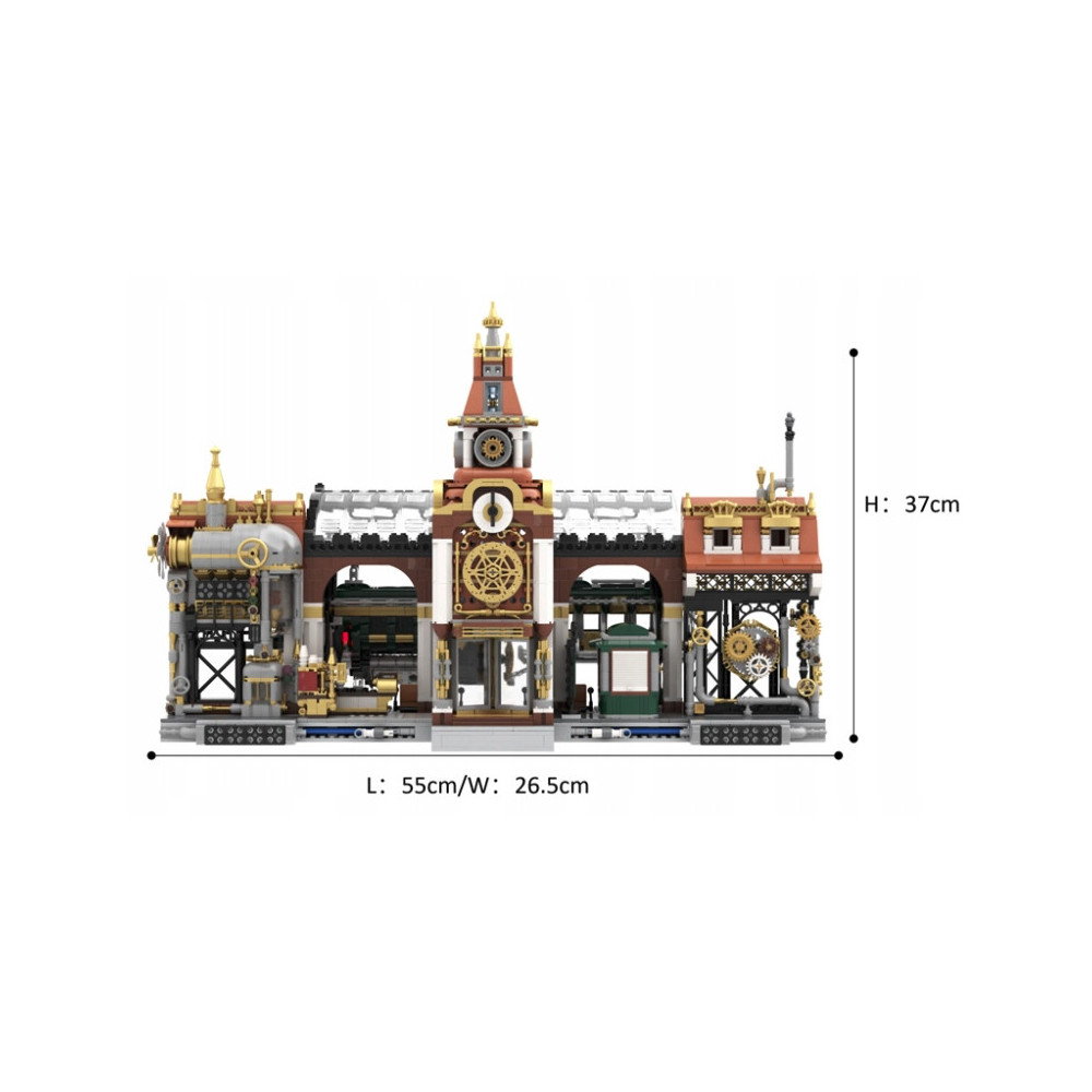 PANTASY Klocki 85007 Steampunk Train Station Stacja Kolejowa zestaw klocków