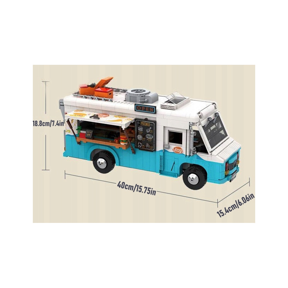 PANTASY Klocki 85011 Retro Food Truck zestaw klocków