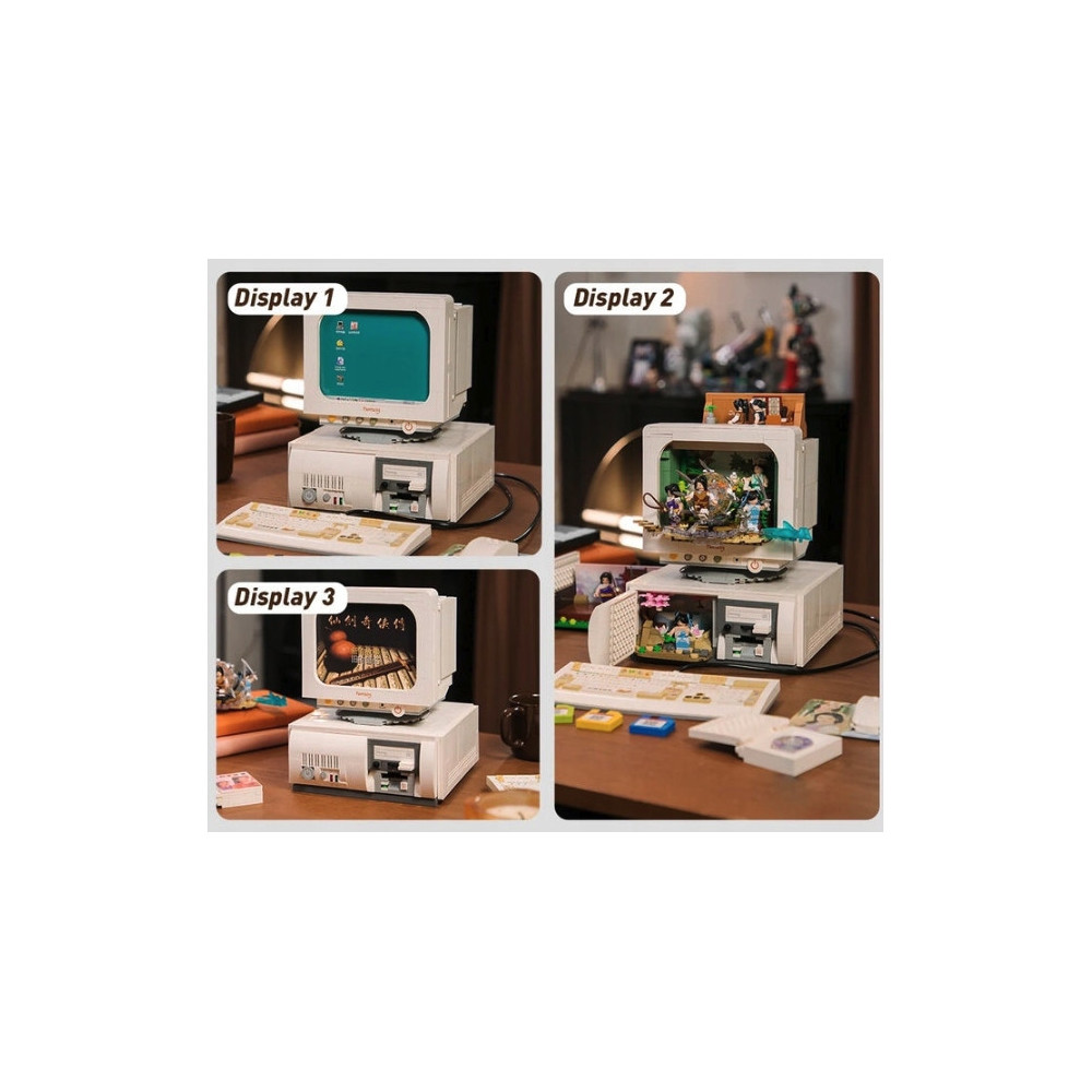 PANTASY Klocki Konstrukcyjne Retro komputer PC zestaw 86230
