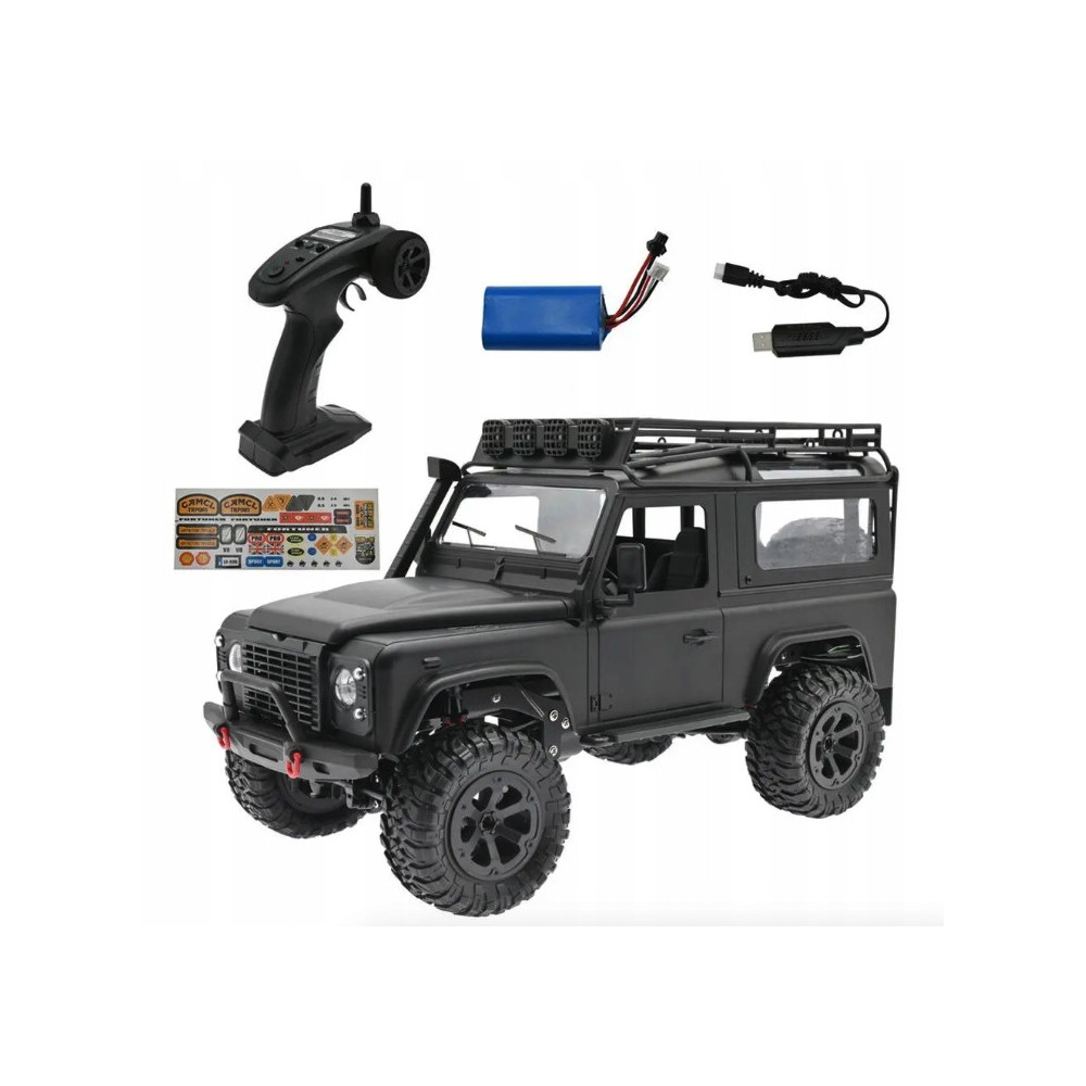 JEEP OFFROAD RC LAND ROVER ZDALNIE STEROWANY POJAZD SAMOCHÓD CZARNY