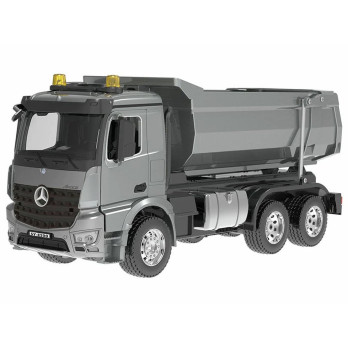 ZDALNIE STEROWANA CIĘŻARÓWKA WYWROTKA W SKALI 1:20 MERCEDES ACROS METALOWA