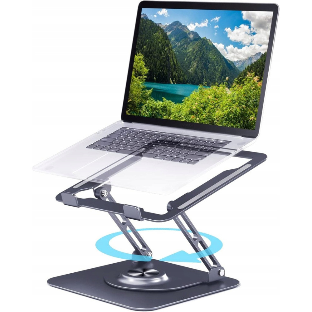 STOJAK METALOWY PODSTAWKA POD LAPTOP OBROTOWY REGULOWANA WYSOKOŚĆ
