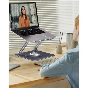 STOJAK METALOWY PODSTAWKA POD LAPTOP OBROTOWY REGULOWANA WYSOKOŚĆ
