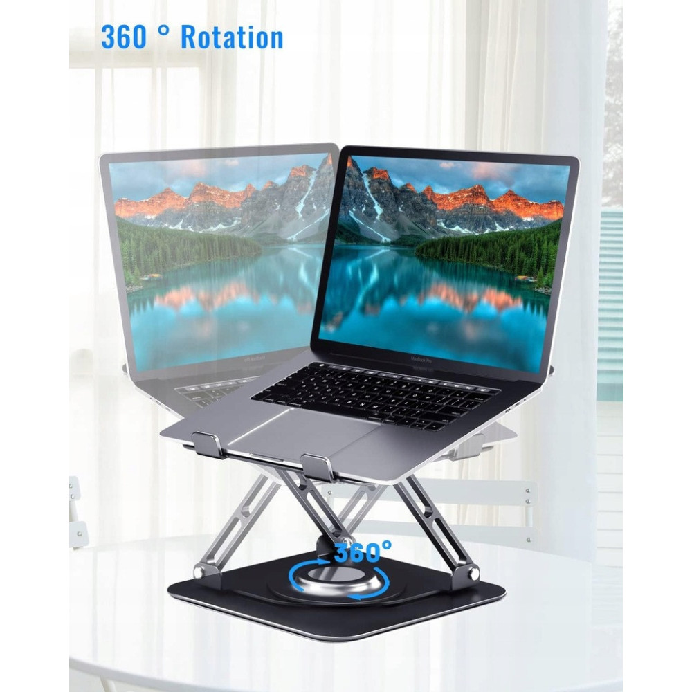 STOJAK METALOWY PODSTAWKA POD LAPTOP OBROTOWY REGULOWANA WYSOKOŚĆ