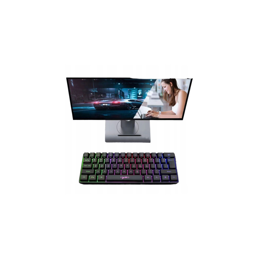 MINI KLAWIATURA PRZEWODOWA GAMINGOWA RGB PODŚWIETLENIE DO GIER