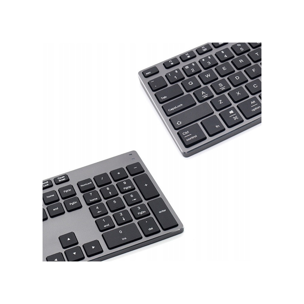 ALUMINIOWA BEZPRZEWODOWA KLAWIATURA BLUETOOTH MEMBRANOWA ELEGANCKA