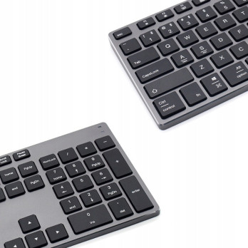 ALUMINIOWA BEZPRZEWODOWA KLAWIATURA BLUETOOTH MEMBRANOWA ELEGANCKA