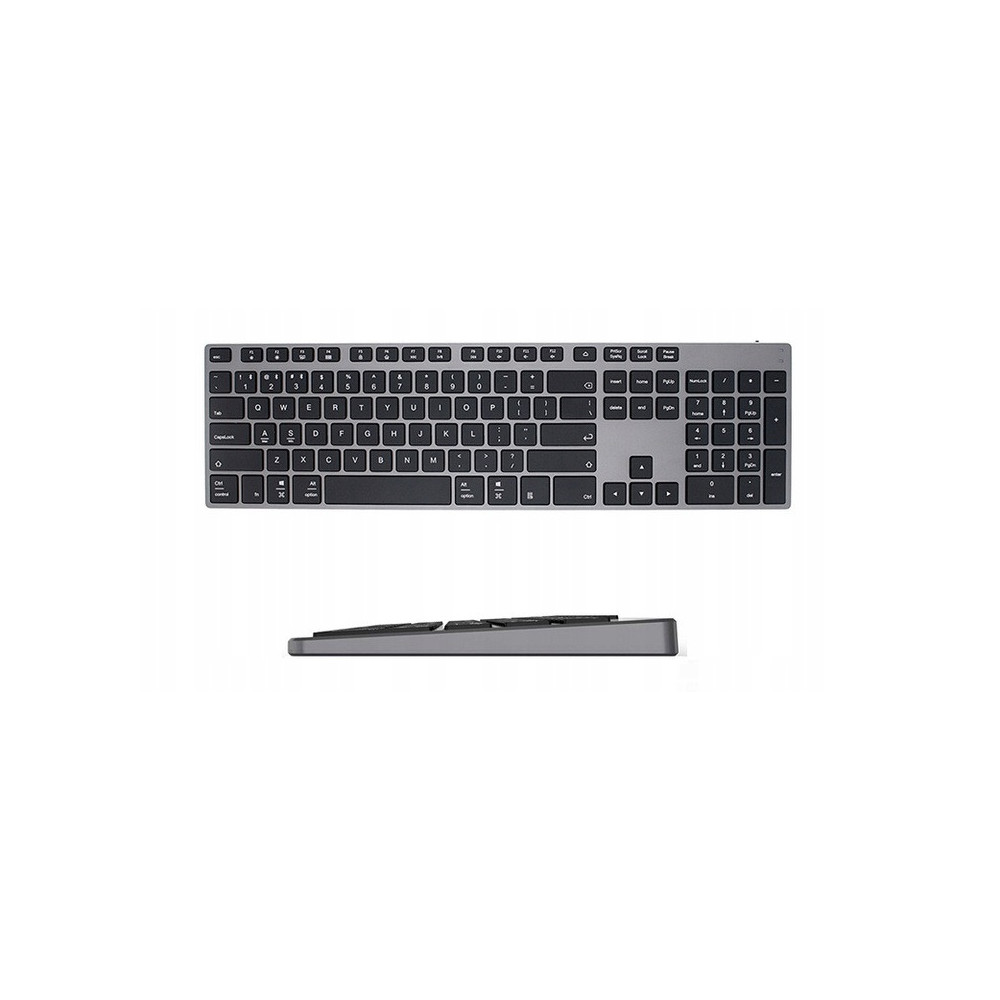 ALUMINIOWA BEZPRZEWODOWA KLAWIATURA BLUETOOTH MEMBRANOWA ELEGANCKA