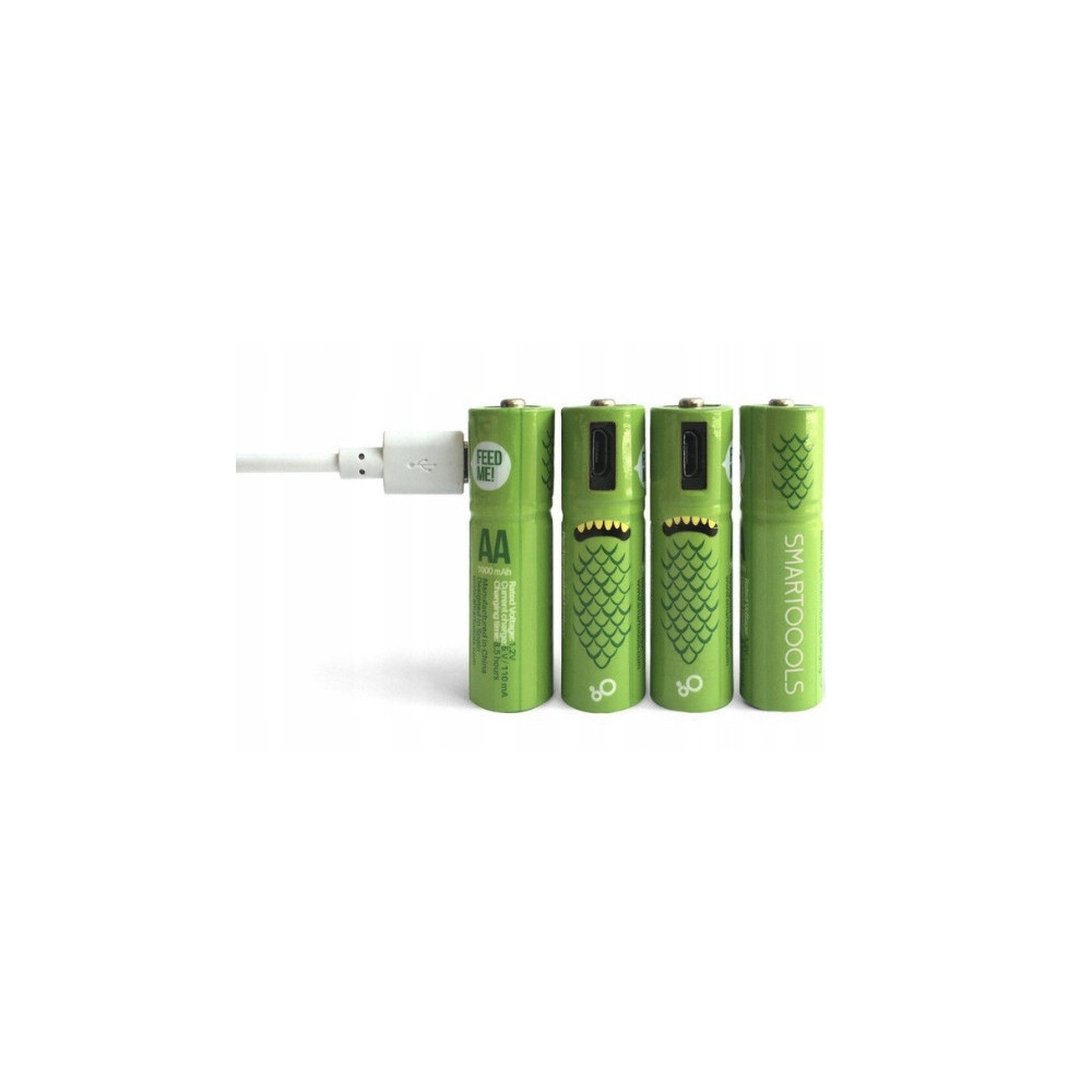 BATERIE PALUSZKI AKUMULAOTRY ŁADOWANE KABLEM USB-C AA 4 szt