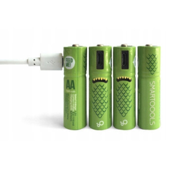 BATERIE PALUSZKI AKUMULAOTRY ŁADOWANE KABLEM USB-C AA 4 szt