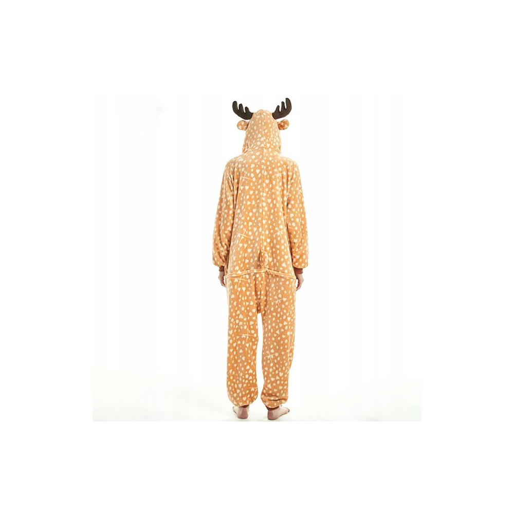 JELONEK ONESIE DRES PRZEBRANIE PIŻAMA KOMBINEZON KIGURUMI DEER L