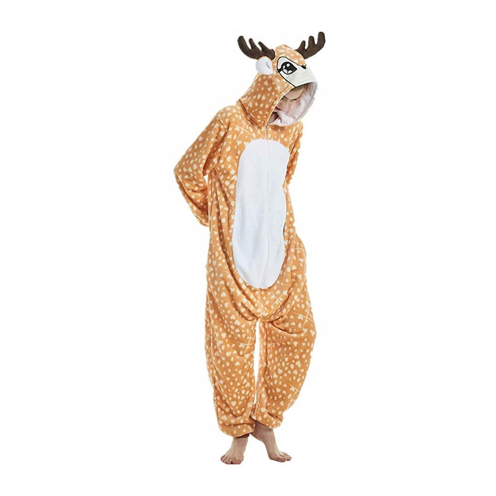 JELONEK ONESIE DRES PRZEBRANIE PIŻAMA KOMBINEZON KIGURUMI DEER L