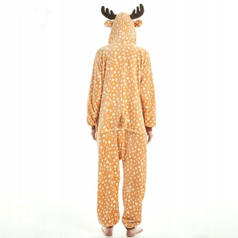 JELONEK ONESIE DRES PRZEBRANIE PIŻAMA KOMBINEZON KIGURUMI DEER S