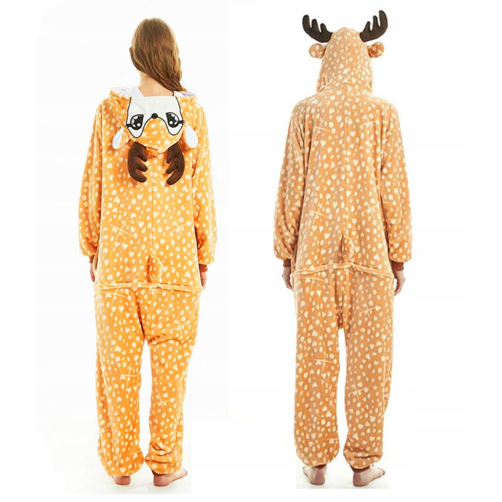 JELONEK ONESIE DRES PRZEBRANIE PIŻAMA KOMBINEZON KIGURUMI DEER S