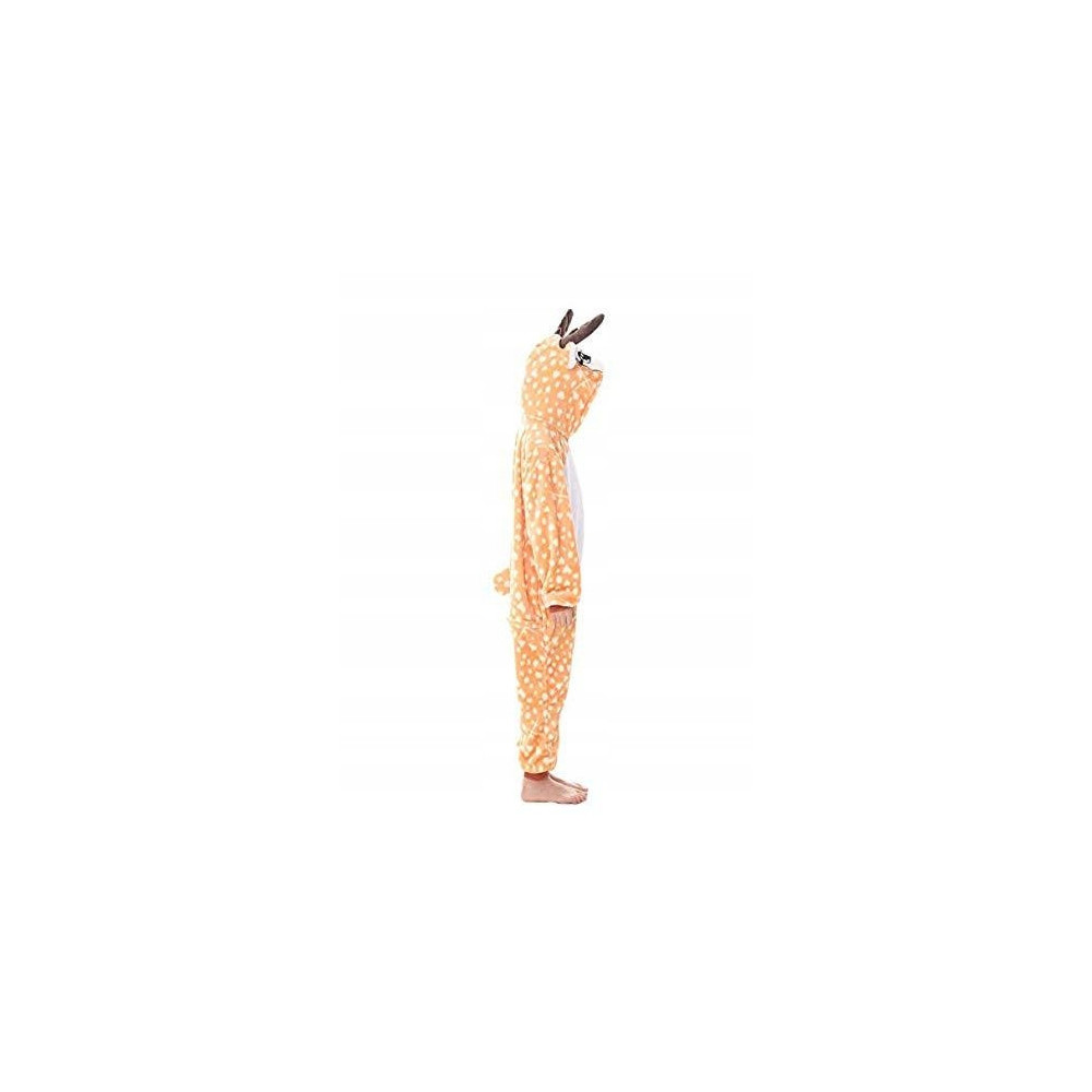 JELONEK ONESIE DRES PRZEBRANIE PIŻAMA KOMBINEZON KIGURUMI DEER S
