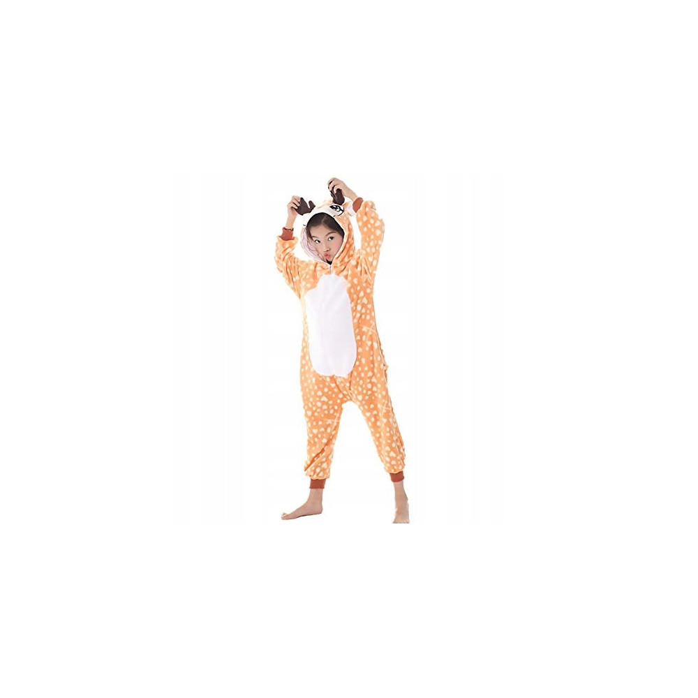 JELONEK ONESIE DRES PRZEBRANIE PIŻAMA KOMBINEZON KIGURUMI DEER S