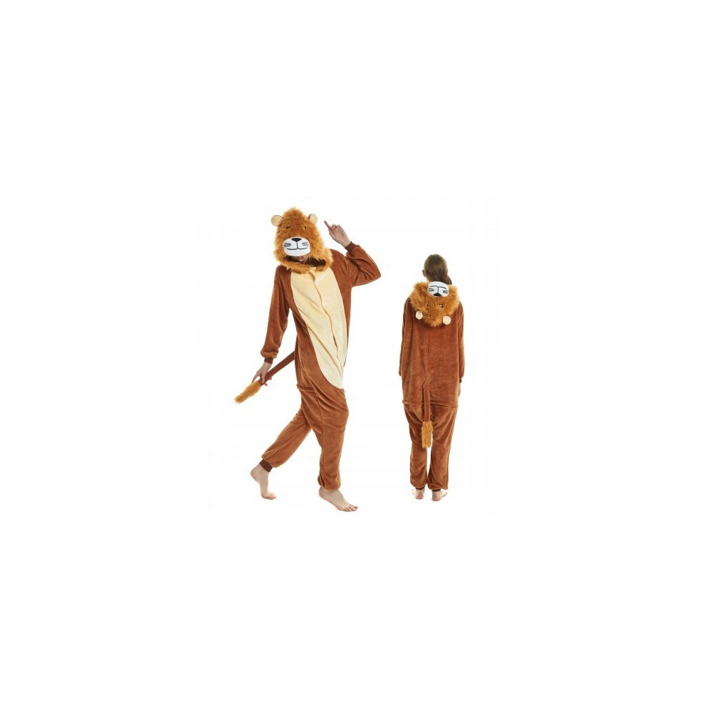 LEW LION ONESIE PIŻAMA DRES KOSTIUM PRZEBRANIE KIGURUMI M