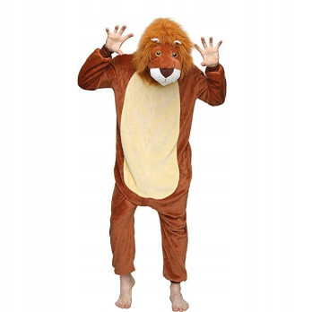LEW LION ONESIE PIŻAMA DRES KOSTIUM PRZEBRANIE KIGURUMI M