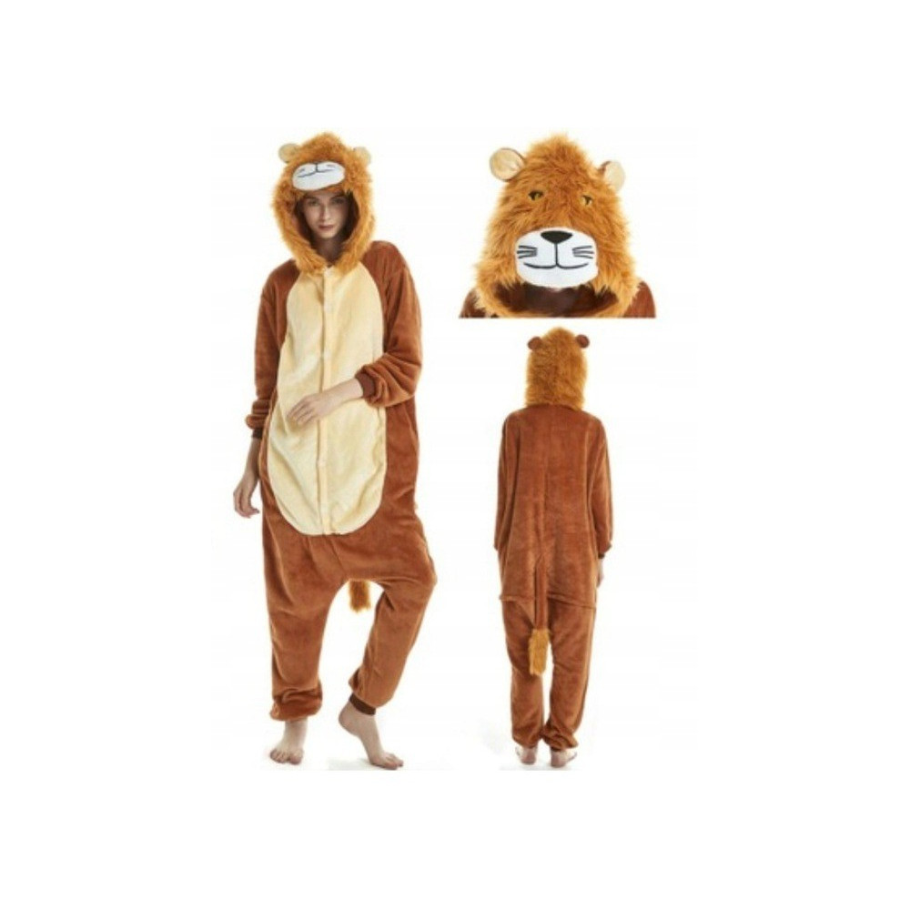 LEW LION ONESIE PIŻAMA DRES KOSTIUM PRZEBRANIE KIGURUMI M