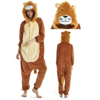 LEW LION ONESIE PIŻAMA DRES KOSTIUM PRZEBRANIE KIGURUMI S