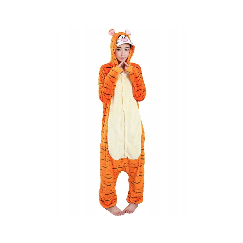 ONESIE TYGRYS-EK DRES PIŻAMA PRZEBRANIE KIGURUMI KOMBINEZON M