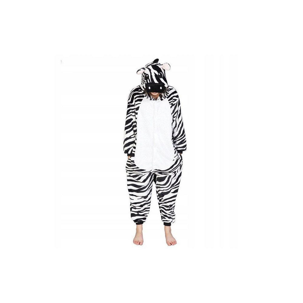 ZEBRA ONESIE PIŻAMA DRES KOSTIUM PRZEBRANIE KIGURUMI M