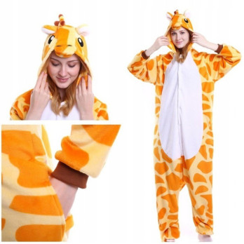 ŻYRAFA ONESIE PIŻAMA DRES KOSTIUM PRZEBRANIE KIGURUMI L
