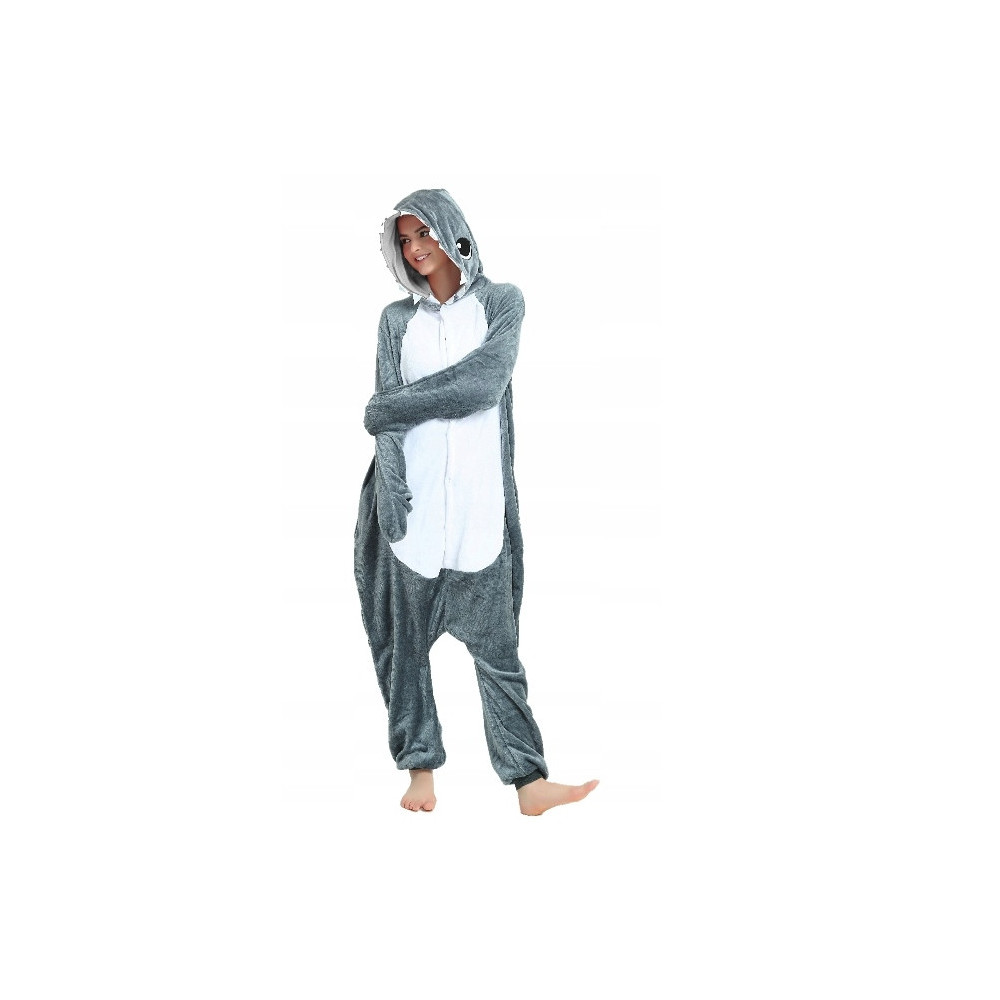 REKIN SZARY ONESIE PIŻAMA DRES KOSTIUM PRZEBRANIE KIGURUMI XL
