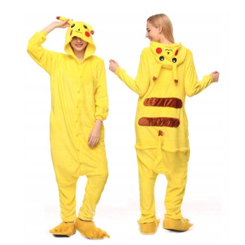 PIKACHU ONESIE PIŻAMA DRES KOSTIUM KIGURUMI PRZEBRANIE L