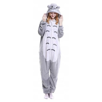 TOTORO DRES ONESIE KOMBINEZON PRZEBRANIE PIŻAMA SZARY SZARA KOSTIUM KOTEK M